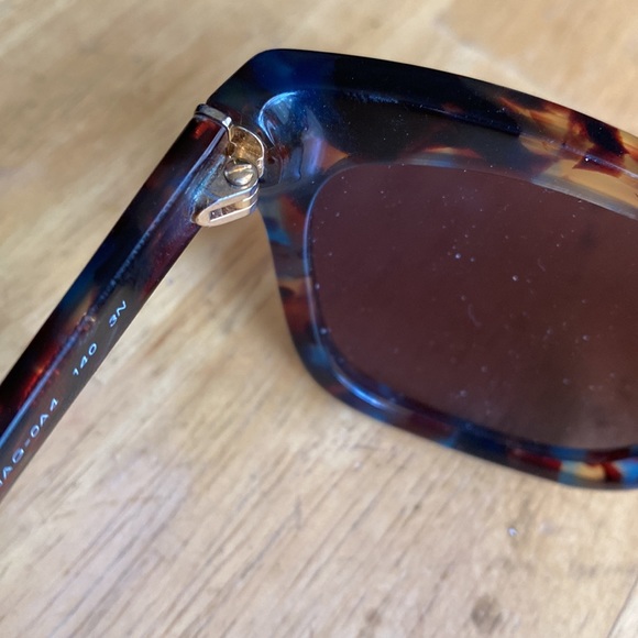 PRADA sunglasses SPR 16P NAG BROWN TEAL 140mm pre-owned, with case - Picture 13 of 13